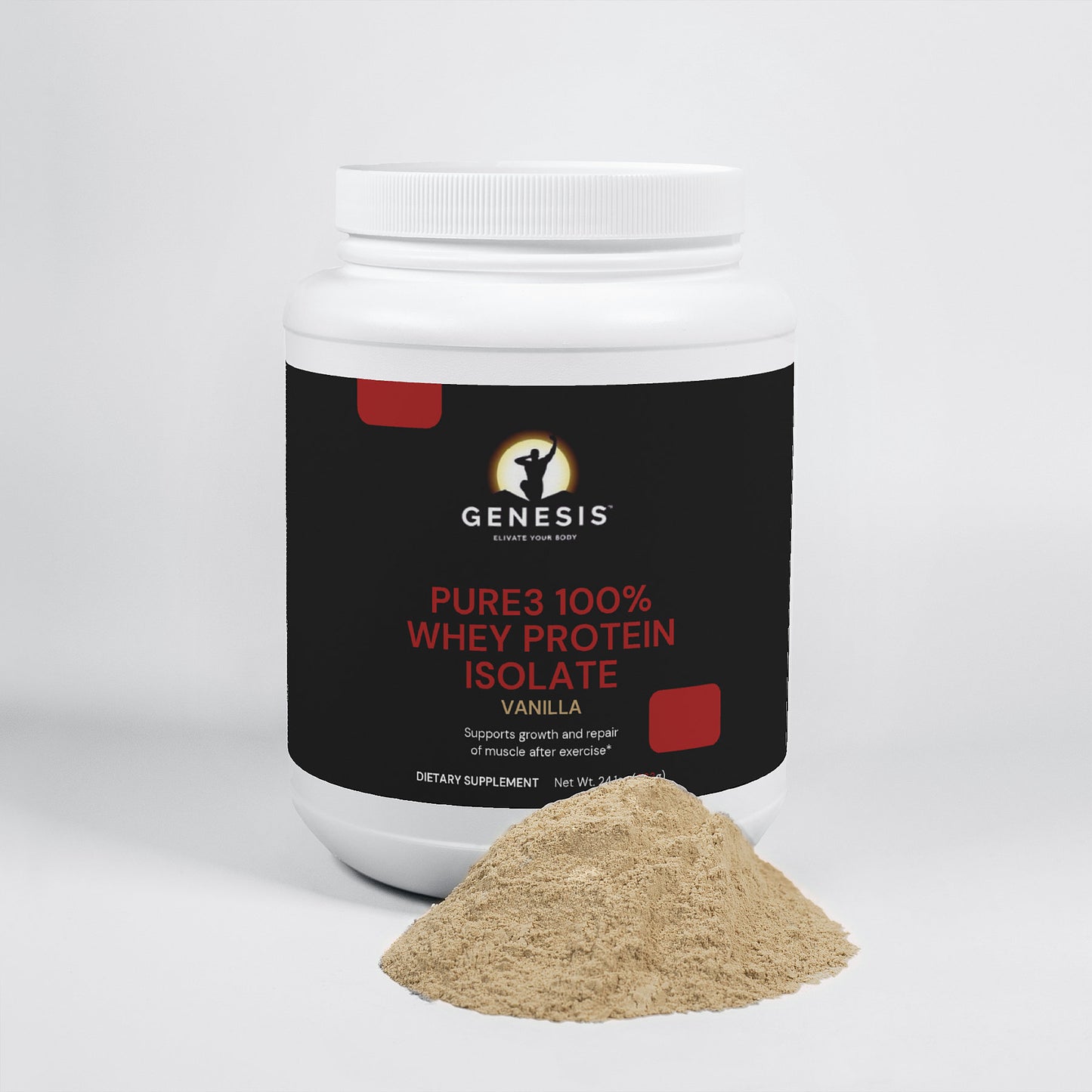 Pure3 100% Whey Protein Isolate (Vanilla)